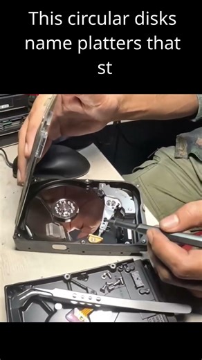 Ever Wondered What's Inside a Hard Drive 💾 #Shorts #Tech
