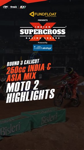 High-speed attacks, tight corner fights, and massive airtime, the 250cc Asia Moto 2 delivered the last chapter of the category with pure racing rush. 250cc Asia – Moto 2 Podium 🥇 @71_thanarat 🏁 Team: @bigrockmotorsports Rider No: 71 🥈 @witsarut_s 🏁 Team: @apolloindewheelersmotorsports Rider No: 154 🥉 @nakami29 🏁 Team: @bigrockmotorsports Rider No: 21 #ISRL #IndianSupercrossRacingLeague #FlirtWithDirt #GrandFinale #250ccIndiaAsiaMix [ISRL, IndianSupercrossRacingLeague, SupercrossIndia, Stad