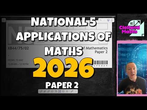 National 5 Applications Of Maths 2026 Paper 2 Full Solutions