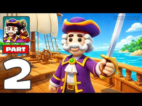 The Lost Pirate: Treasure Hunt - Gameplay Walkthrough Part 2 - Caribbean Sea Pirate (iOS, Android)