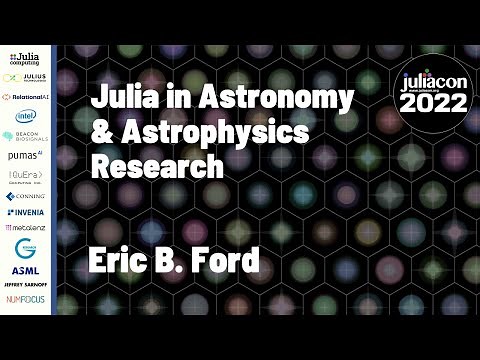 Julia in Astronomy & Astrophysics Research | Eric B. Ford | JuliaCon 2022