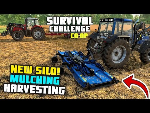 NEW SILO!! WE'RE BACK IN THE FIELDS! | Survival Challenge CO-OP | FS22 - Episode 20