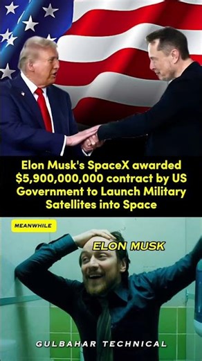 Elon Musk’s SpaceX Wins $5.9 Billion Contract to Launch Military Satellites 🚀💸