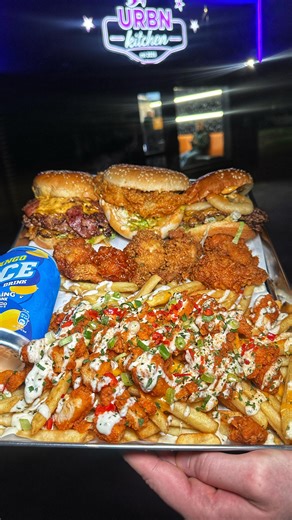 This takeaway claims to have one a Manchester best Spicy Dip burger 🌶️ 📍 @urbnkitchenuk #burger #spicydip #friedchicken #food | The Burger Reviews