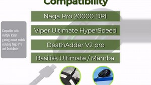 Razer USB Charging Cable Compatible with Naga Pro, DeathAdder V2 Pro, Viper Ultimate, Basilisk Ultimate, Hyperspeed Lightest Cyberpunk 2077 Mouse USB Charger Cord
