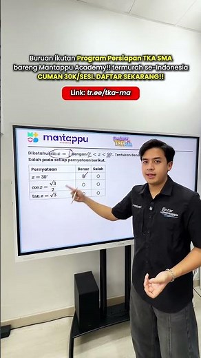 INI DIA BOCORAN SOAL TKA SMA TAHUN LALU!! JANGAN SAMPE GAK BISA😆
