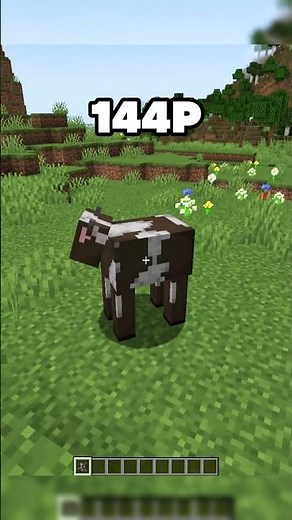 Minecraft Like You've Never Seen Before: 144p to 4K #minecraft #visuals