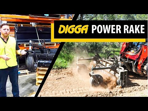 Digga Power Rake for Skid Steers | Digga Australia