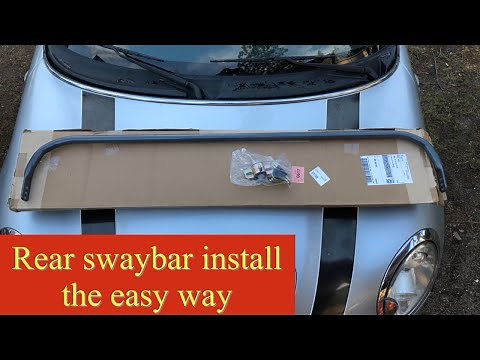How to install a rear swaybar on a Mini Cooper S R56 (The easy way)