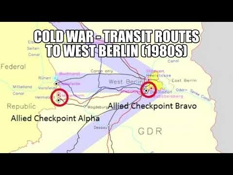 Cold War Transit Routes To West Berlin (1980s)