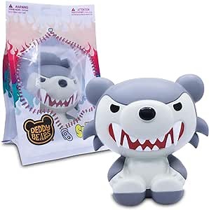 Deddy Bears Mega SquishMe 7″ Howler Wolf Bear – Officially Licensed, Ultra‑Soft PU Foam with Surprise Blind-Box Collectible - Just Toys LLC (Howler, Squash)