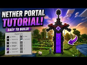 Minecraft |How to build a NetherSword Portal |Tutorial #page