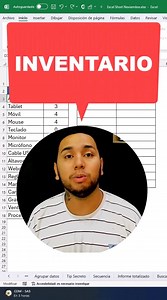 Control de inventario en un minuto en Excel ⏱️📦 #Excel #eltiotech #Microsoft | El Tio Tech