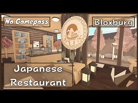 Roblox Bloxburg: No gamepass Japanese Restaurant speed build & tour - November 16,2020 | Minami Oroi
