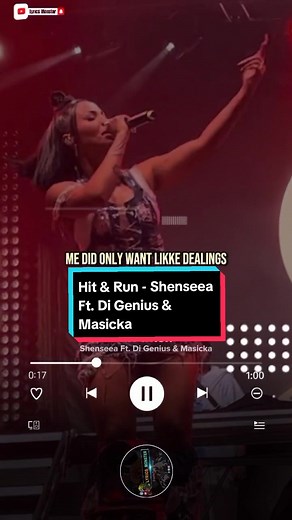 Hit & Run - Shenseea Ft. Di Genius & Masicka Lyrics Video