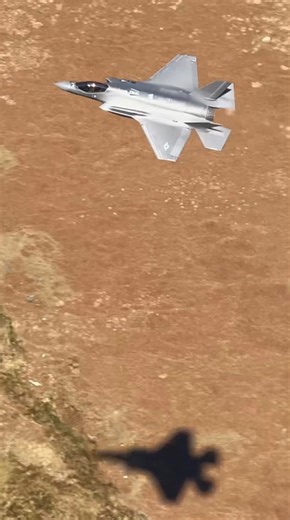 F-35 chasing shadows in the Mach Loop | Tom Whitworth Photo