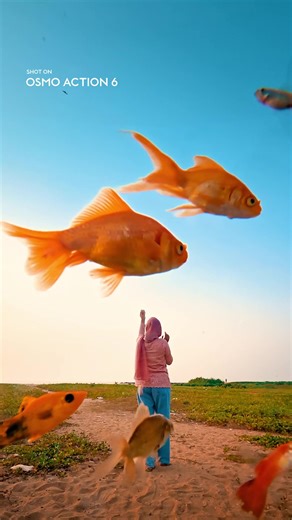 Un moment inattendu, et très court : “des poissons rouges dans le ciel”. Pour ce type de plan, il faut une caméra prête immédiatement et une image lisible, même en bougeant. Osmo Action 6 est faite pour ça : capture réactive, rendu clair et séquence stable pour garder l’effet visuel intact. 🎥 : @basith_paykat #DJI #DJIOsmo #OsmoAction6 #ActionCamera #SquareSensor #POV #PovCamera #Ciel #FishPhotography