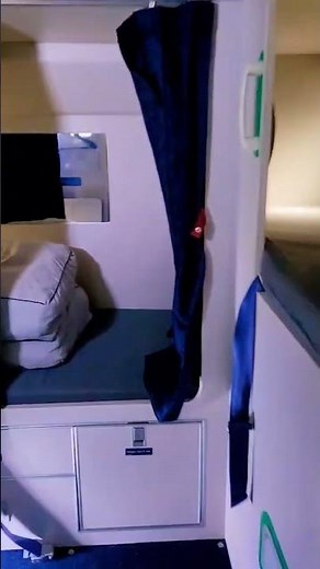 Airbus A330 crew rest below the main deck #airliners #airlinecrew #aviation #airbus #fly #travel