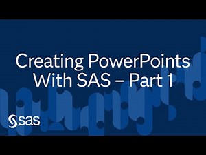 Creating PowerPoints with SAS - 1 | Ask the Expert