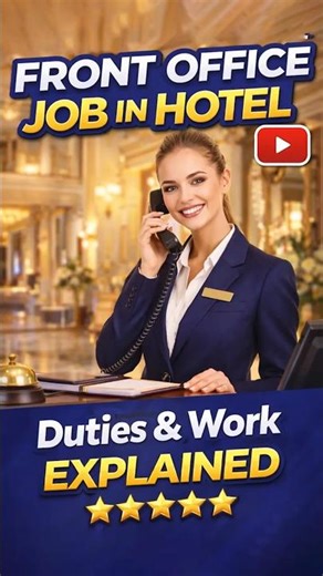 Front Office Job in Hotel Duties & Responsibilities Explained #hotelmanagment #hotel #frontoffice
