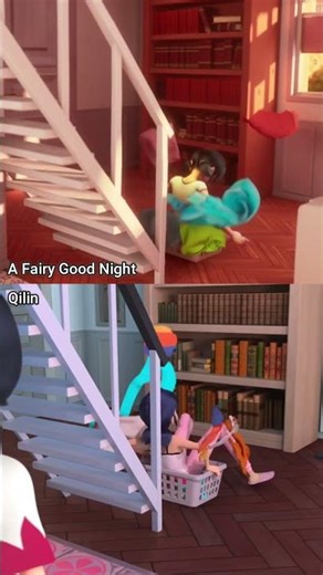 Marinette falls down the stairs | Miraculous Ladybug | A Fairy Good Night / Qilin