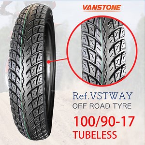 [Hot Item] Motorbike Tire 100/90-17 Tvs Hlx 125 Use Tubeless Motorcycle Tyres 8pr