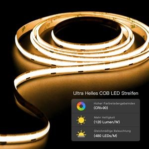 [Hot Item] Tunable Color 2700K-6500K LED COB Light 24V COB Light Strip