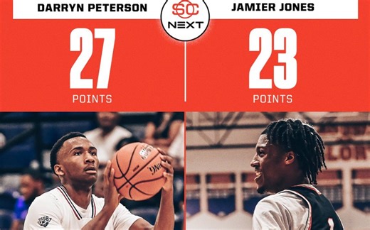 2025届五星后卫Darryn Peterson vs Jamier Jones
