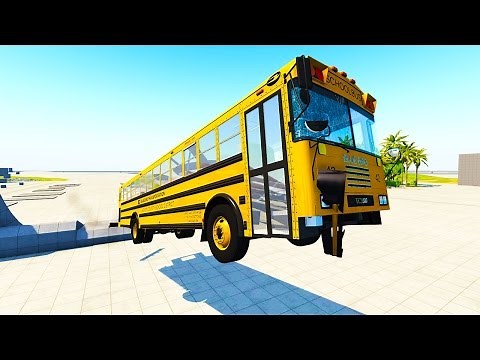 THE MAGIC SCHOOLBUS! - BeamNG Drive Blue Bird TC-2000 Bus Mod