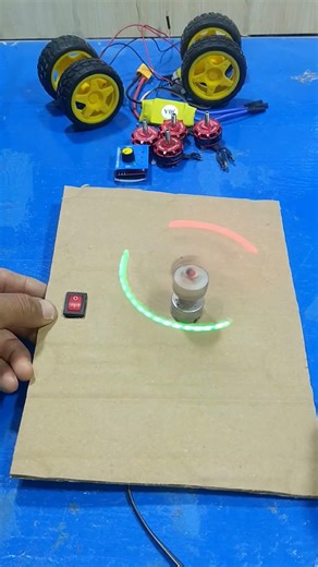 DIY Rotating LED Motor – Amazing Spinning Light Effect!
