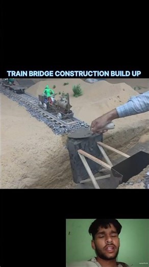 concrete use making train bridge #rc #train #bridge #shorts