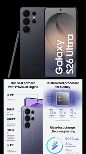 samsung galaxy S26 ultra smartphone 📱 #short #phone #shorts #trending #viral #reno #reel #motorola