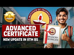 Big Update in IIT Madras BS Degree – Advanced Certificate 2025 Explained