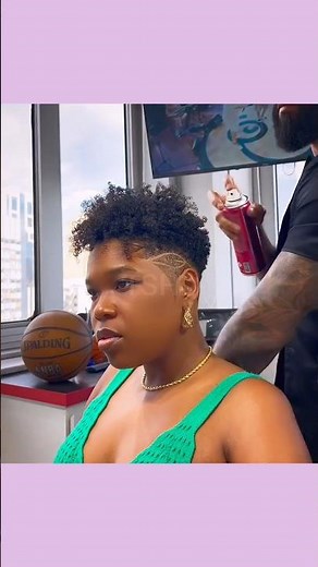amazing tapered haircut for women #shorts #haircut #taperedcut #naturalhair