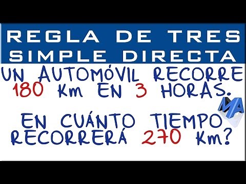 Regla de tres simple directa | Ejemplo 1