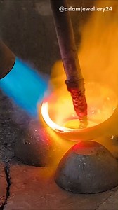 Silver Melting with LPG Torch 🔥 Full Process!#SilverMelting #MetalMelting #SilverCasting #MeltingSilver | Adamjewellery Handmade