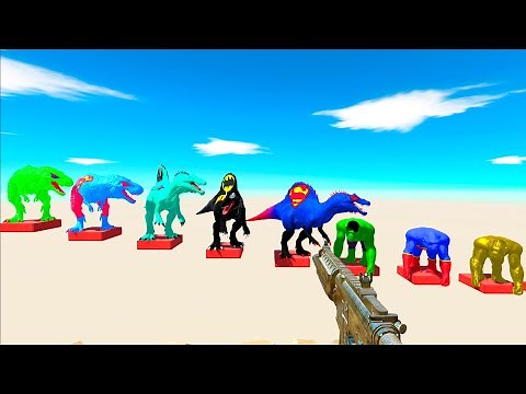 FPS DEATH RUN PYRAMID PARKOUR with ALL WEAPONS - Animal Revolt Battle Simulator ARBS