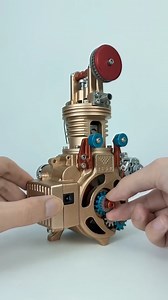 The TECHING DM117 all-metal engine kit is a hands-on journey into real engineering. ⚙️ 🛠️ 130 precision parts 🎓 STEM learning collector’s quality ⚡ Runs on lithium power 👉 Shop Now: https://ban.ggood.vip/1m0pJ #banggood #EngineModel #toys | Banggood