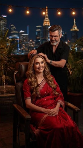 ASMR Red Saree Body Scratch for Ultimate Calm