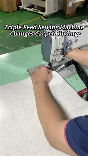 How to Bind Thick Carpets Perfectly? REER 4400 Heavy Duty Walking Foot Sewing Machine in Action