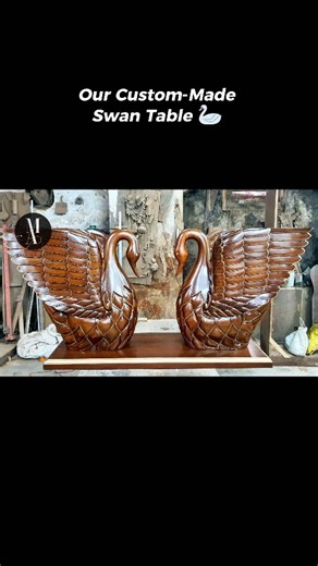 Mallick Arts on Instagram: "A statement piece that instantly becomes the highlight of any space ✨ This swan table is handcrafted with detailed carving that beautifully showcases the elegance and grace of swans. The sturdy wooden base supports a premium glass top, making it both artistic and functional. . #LuxuryFurniture #StatementFurniture #HandcraftedDesign #HomeDecorInspo #customfurniture"