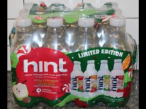 HINT Water Limited Edition Apple Cinnamon, Citrus Berry, Spiced Pear & Peppermint Bark Review