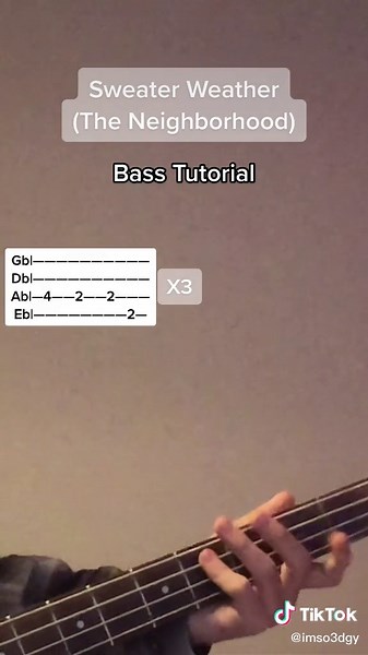 Sweater Weather Bass Tutorial | Learn How to Play Bass Guitar