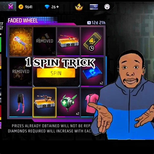 1 Spin trick💥new sweet punch fist skin | new fadedwheel event |ff new event #freefirenewevent