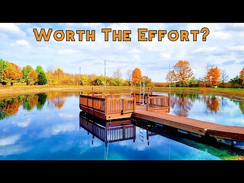 DIY Floating Dock (with plastic barrels) - Three Year Review