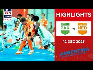 Pakistan vs Netherlands (M) | Full Highlights | FIH Hockey Pro League 2025-26 | 12 December 2025