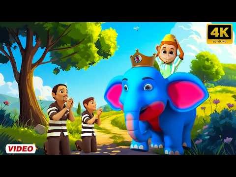 हाथी राजा कहाँ चले - Hathi Raja Kahan Chale | Hindi Nursery Poems | Hindi Rhymes for Kids | Taj Kids