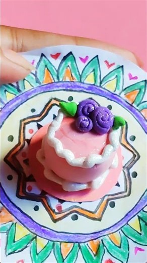 Easy Clay Cake Craft 🍰 | DIY Mini Cake Tutorial for Beginners