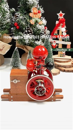 How to start the B01 Hit&Miss engine?#howto #engine #4stroke #hobby #modelkit | Enginediyshop