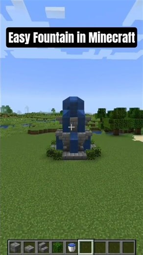 Easy Fountain in Minecraft | Minecraft shorts #gaming #shorts #shortsfeed